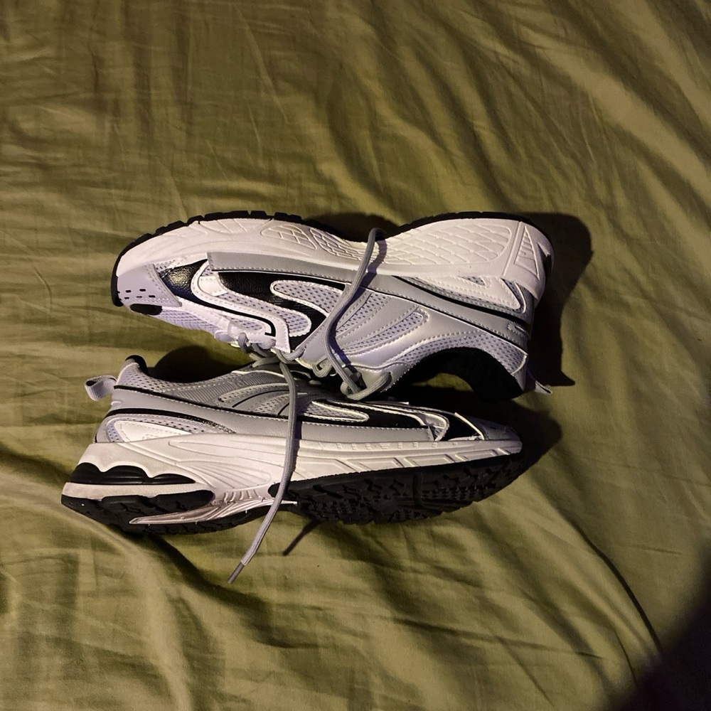 White and Black Sneakers